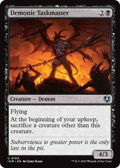 Demonic Taskmaster, Innistrad Remastered 104