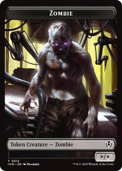 Zombie (0011) // Zombie (0012) Double-Sided Token, Innistrad Remastered 11 // 12
