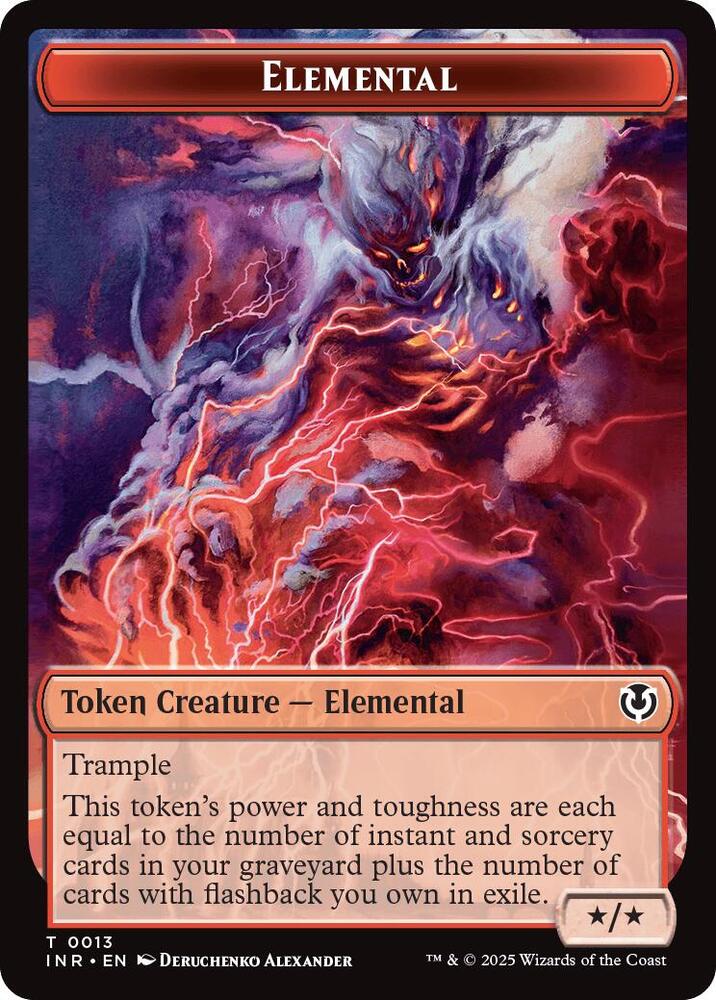 Elemental // Human (0014) Double-Sided Token, Innistrad Remastered 13 // 14