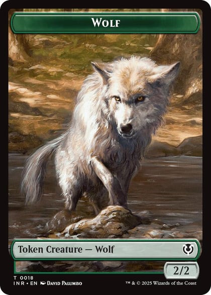 Wolf (0018) // Emblem - Arlinn, Embraced by the Moon Double-Sided Token, Innistrad Remastered 18 // 23