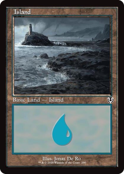 Island (290) (Retro Frame), Innistrad Remastered 290