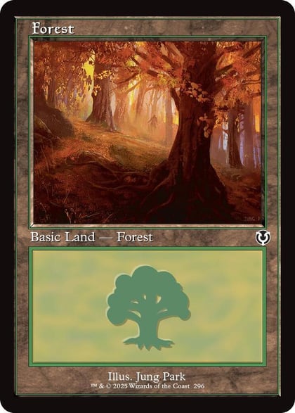 Forest (296) (Retro Frame), Innistrad Remastered 296