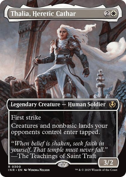 Thalia, Heretic Cathar (Borderless), Innistrad Remastered 300