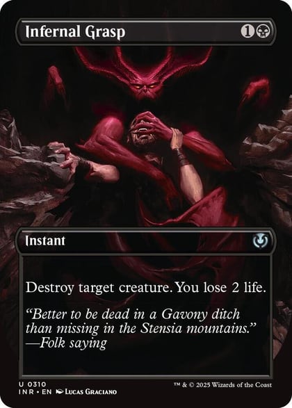 Infernal Grasp (Borderless), Innistrad Remastered 310
