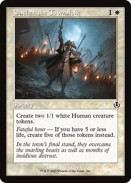 Gather the Townsfolk (Retro Frame), Innistrad Remastered 341