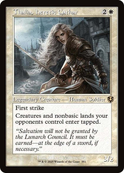 Thalia, Heretic Cathar (Retro Frame), Innistrad Remastered 351