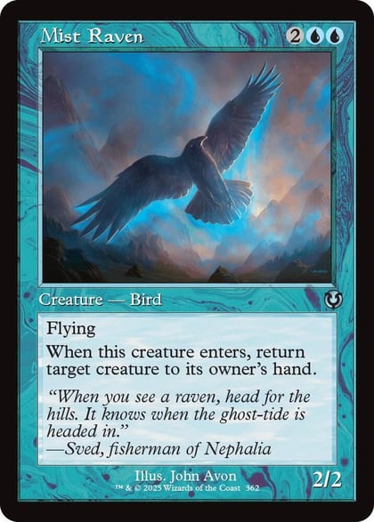 Mist Raven (Retro Frame), Innistrad Remastered 362