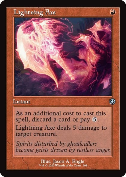 Lightning Axe (Retro Frame), Innistrad Remastered 398