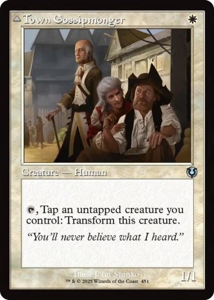 Town Gossipmonger (Retro Frame), Innistrad Remastered 451
