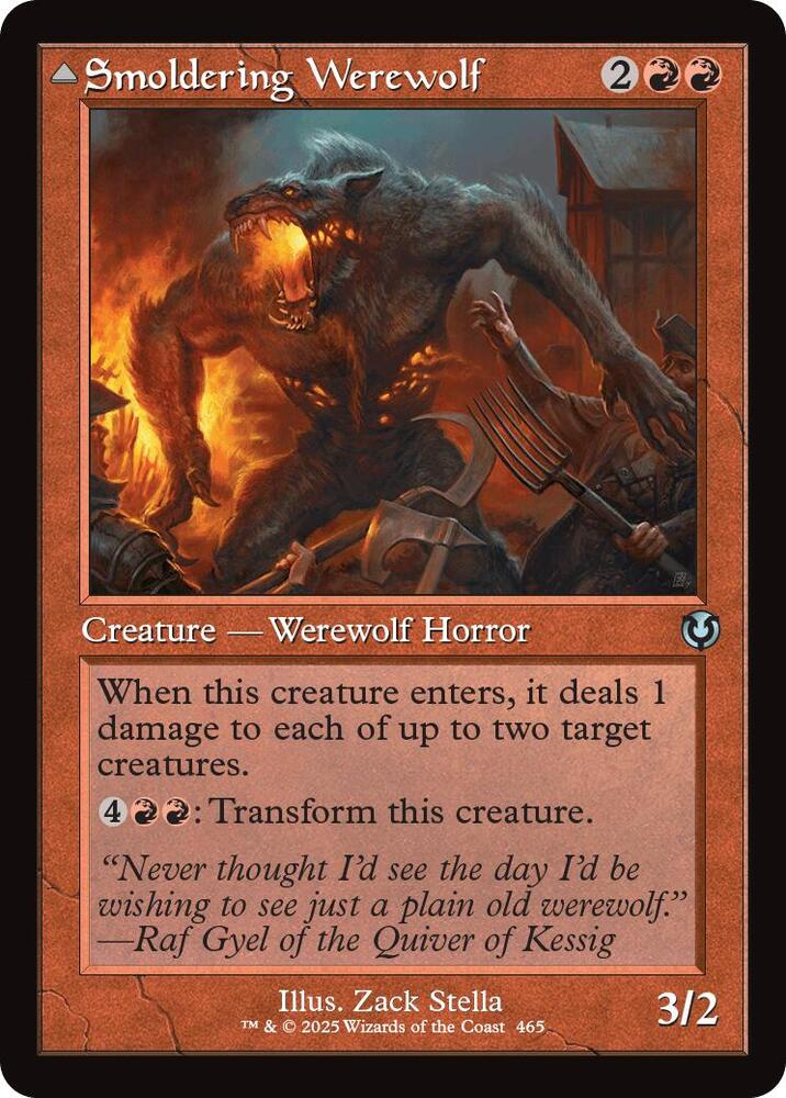 Smoldering Werewolf (Retro Frame), Innistrad Remastered 465