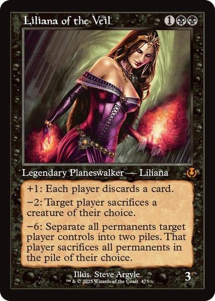 Liliana of the Veil (Retro Frame), Innistrad Remastered 475