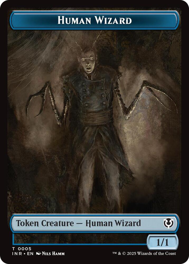 Human Wizard // Emblem - Jace, Unraveler of Secrets Double-Sided Token, Innistrad Remastered 5 // 25