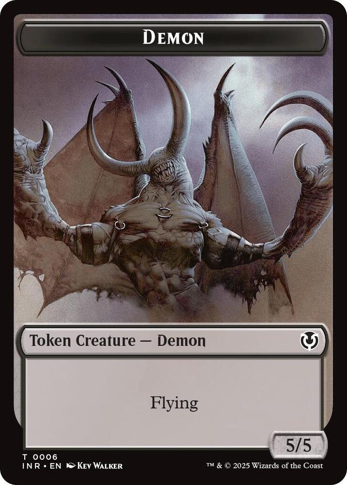 Demon // Human Cleric Double-Sided Token, Innistrad Remastered 6 // 19