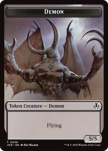 Demon // Human Cleric Double-Sided Token, Innistrad Remastered 6 // 19