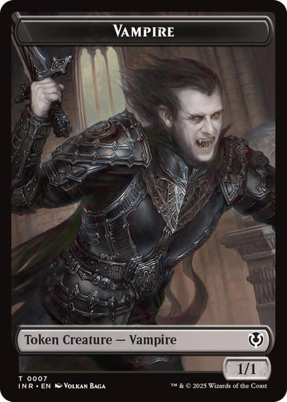 Vampire (0007) // Vampire (0008) Double-Sided Token, Innistrad Remastered 7 // 8