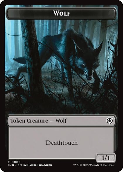 Wolf (0009) // Wolf (0018) Double-Sided Token, Innistrad Remastered 9 // 18