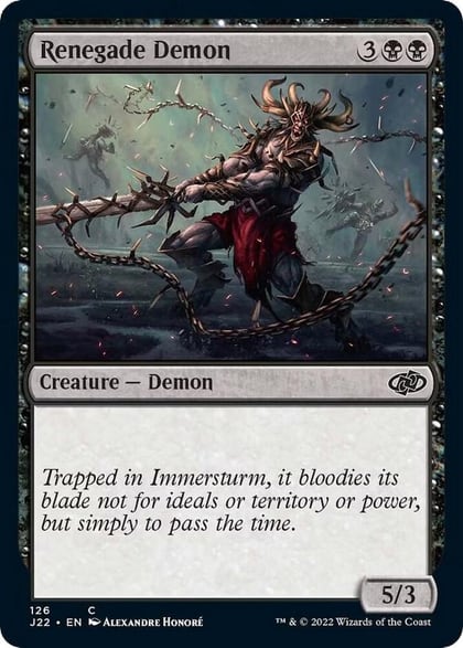 Renegade Demon, Jumpstart 2022 126