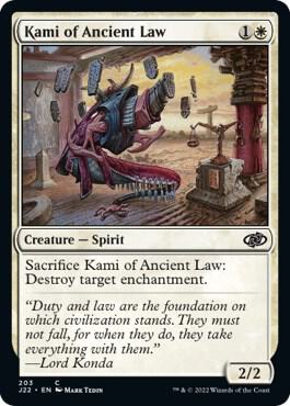 Kami of Ancient Law, Jumpstart 2022 203