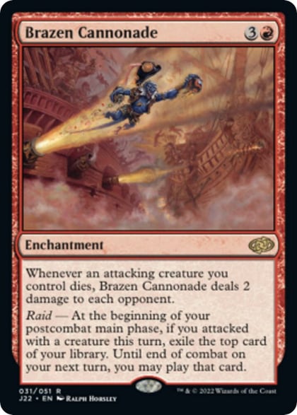 Brazen Cannonade, Jumpstart 2022 31