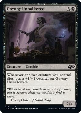 Gavony Unhallowed, Jumpstart 2022 417