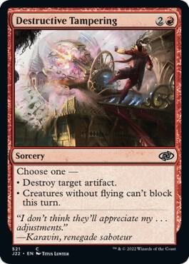 Destructive Tampering, Jumpstart 2022 521