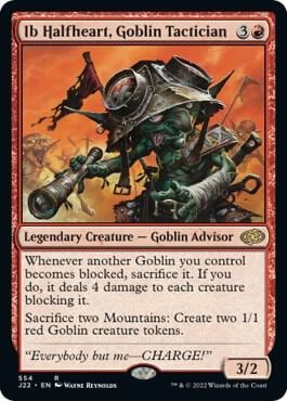 Ib Halfheart, Goblin Tactician, Jumpstart 2022 554
