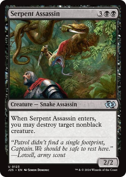 Serpent Assassin, Foundations Jumpstart 123