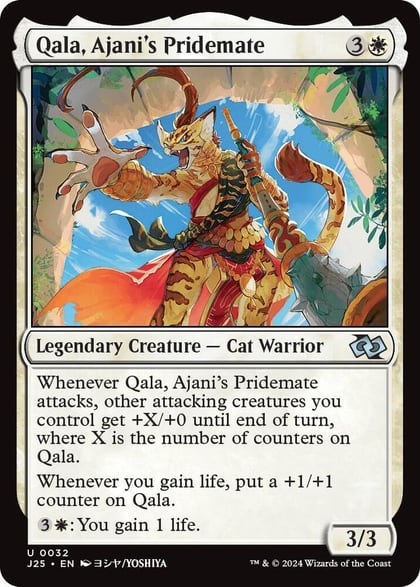 Qala, Ajani's Pridemate (Anime), Foundations Jumpstart 32