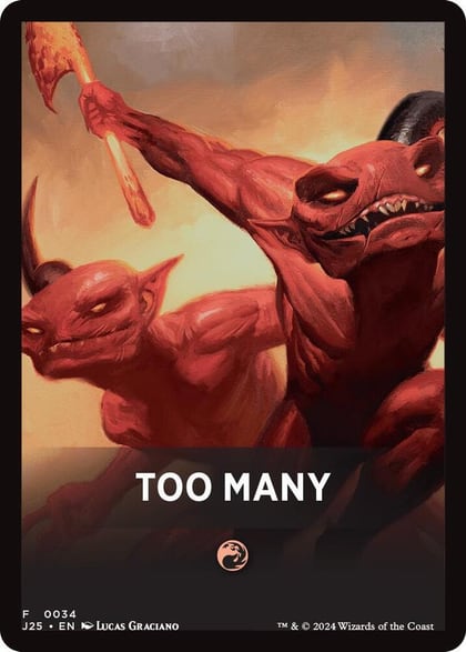 Too Many Theme Card, Foundations Jumpstart 34