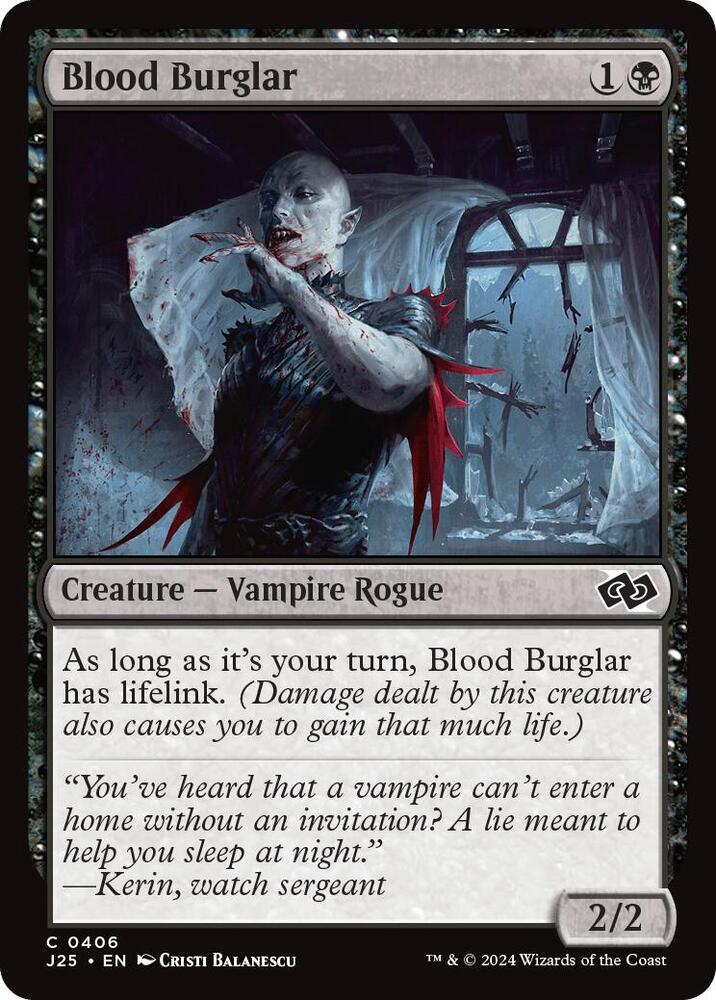 Blood Burglar, Foundations Jumpstart 406