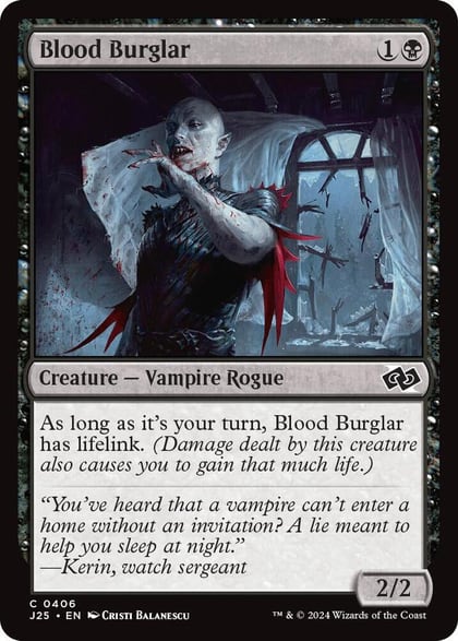 Blood Burglar, Foundations Jumpstart 406