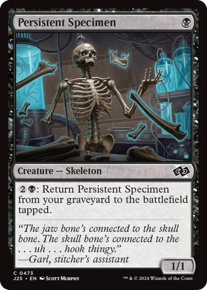 Persistent Specimen, Foundations Jumpstart 473