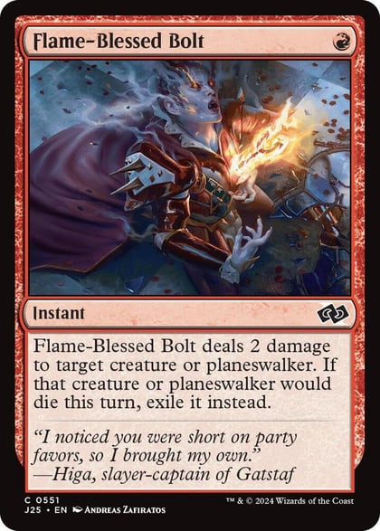 Flame-Blessed Bolt, Foundations Jumpstart 551