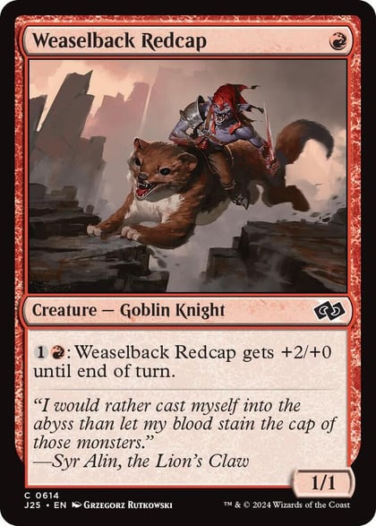 Weaselback Redcap, Foundations Jumpstart 614
