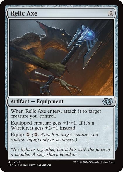 Relic Axe, Foundations Jumpstart 759