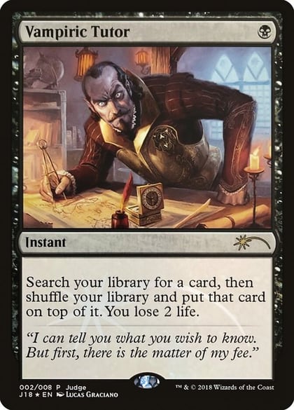 Vampiric Tutor (J18), Judge Promos 2