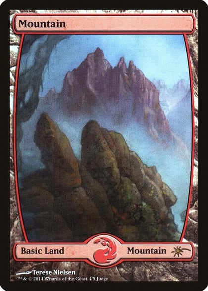 Mountain - Full Art (4), Judge Promos 4