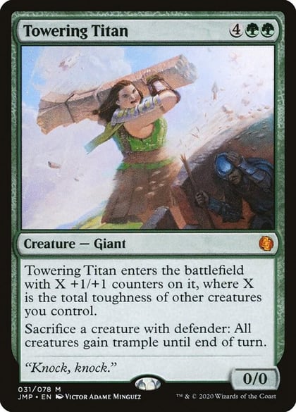 Towering Titan, Jumpstart 31