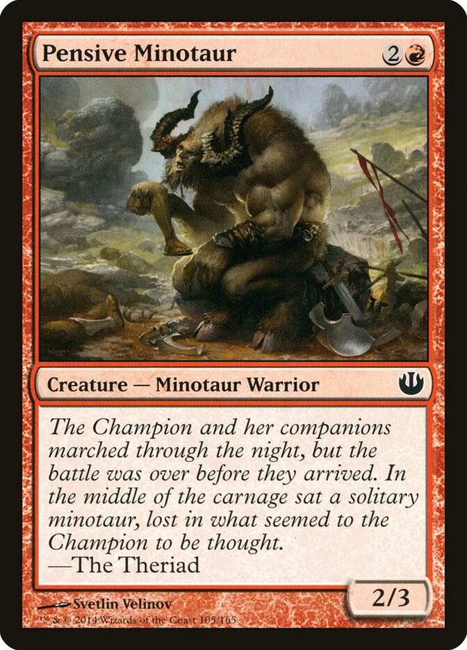 Pensive Minotaur, Journey Into Nyx 105