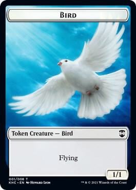 Bird (001) // Soldier Double-Sided Token, Commander: Kaldheim 1 // 4