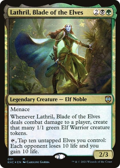 Lathril, Blade of the Elves, Commander: Kaldheim 1
