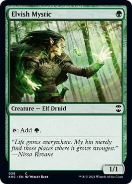 Elvish Mystic, Commander: Kaldheim 58