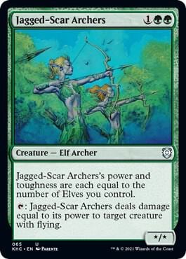 Jagged-Scar Archers, Commander: Kaldheim 65