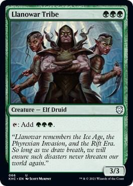 Llanowar Tribe, Commander: Kaldheim 66