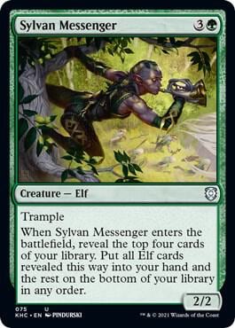 Sylvan Messenger, Commander: Kaldheim 75