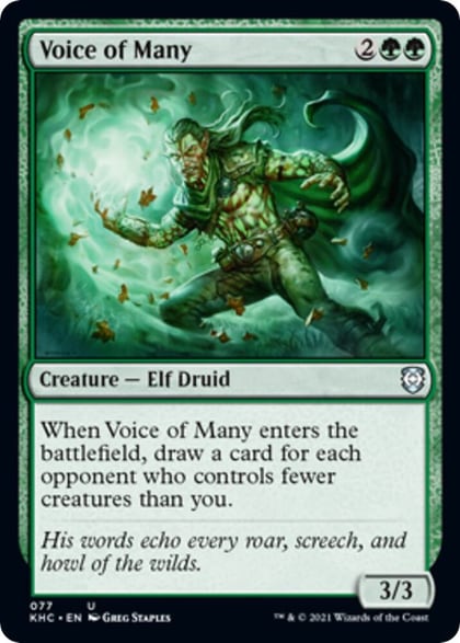 Voice of Many, Commander: Kaldheim 77
