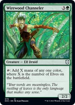 Wirewood Channeler, Commander: Kaldheim 79