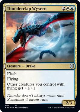 Thunderclap Wyvern, Commander: Kaldheim 94