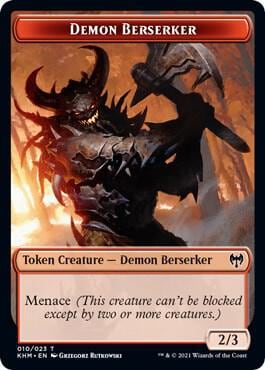 Demon Berserker Token, Kaldheim 10