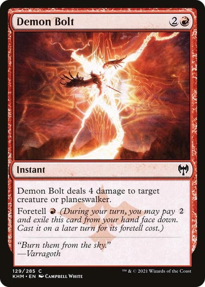 Demon Bolt, Kaldheim 129